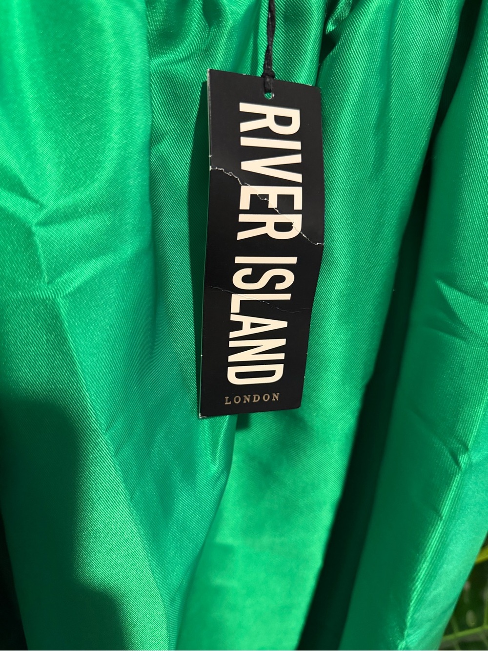 River Island Bright Green Maxi Skirt NWT UK 10 - Picture 4 of 7